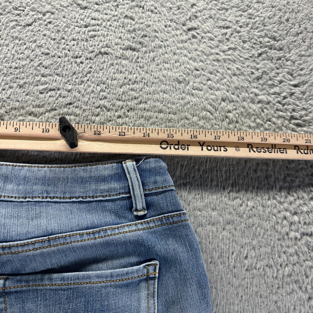 Time and Tru Jeans Womens 10P Blue Cotton‎ Denim Skinny High-Rise Workwear Faded - Picture 8 of 11
